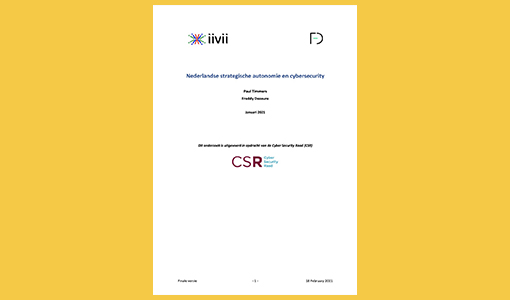 CSR onderzoeksrapport 'Nederlandse strategische autonomie en cybersecurity'