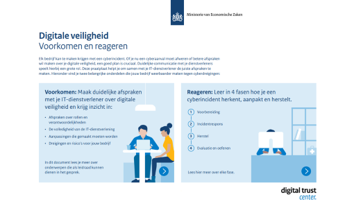 Praatplaat digitale veiligheid: Samenwerken aan preventie én incidentrespons