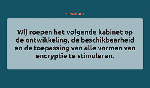 Cyberveilig Nederland: "verzwak versleuteling niet"